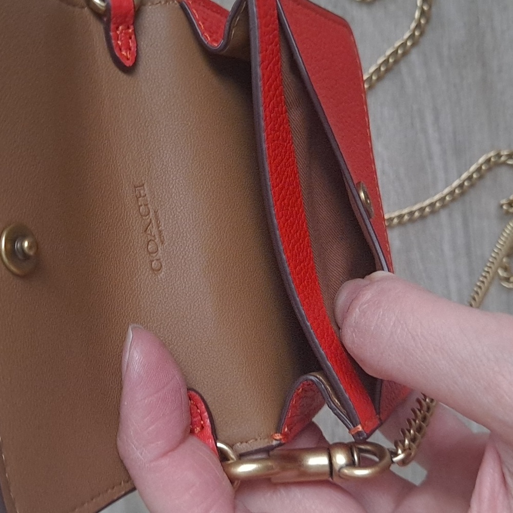 Coach card case on chain - Picture 15 of 16
